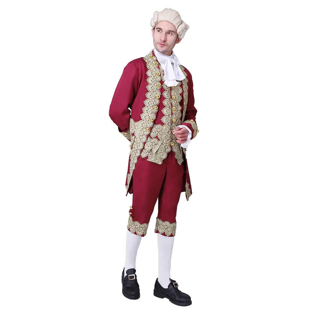 Traje vitoriano do século 18 masculino