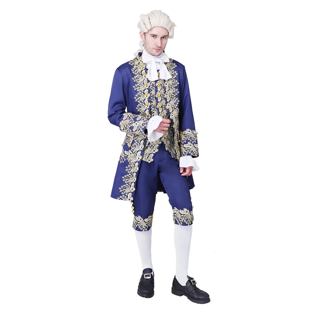 Traje vitoriano do século 18 masculino