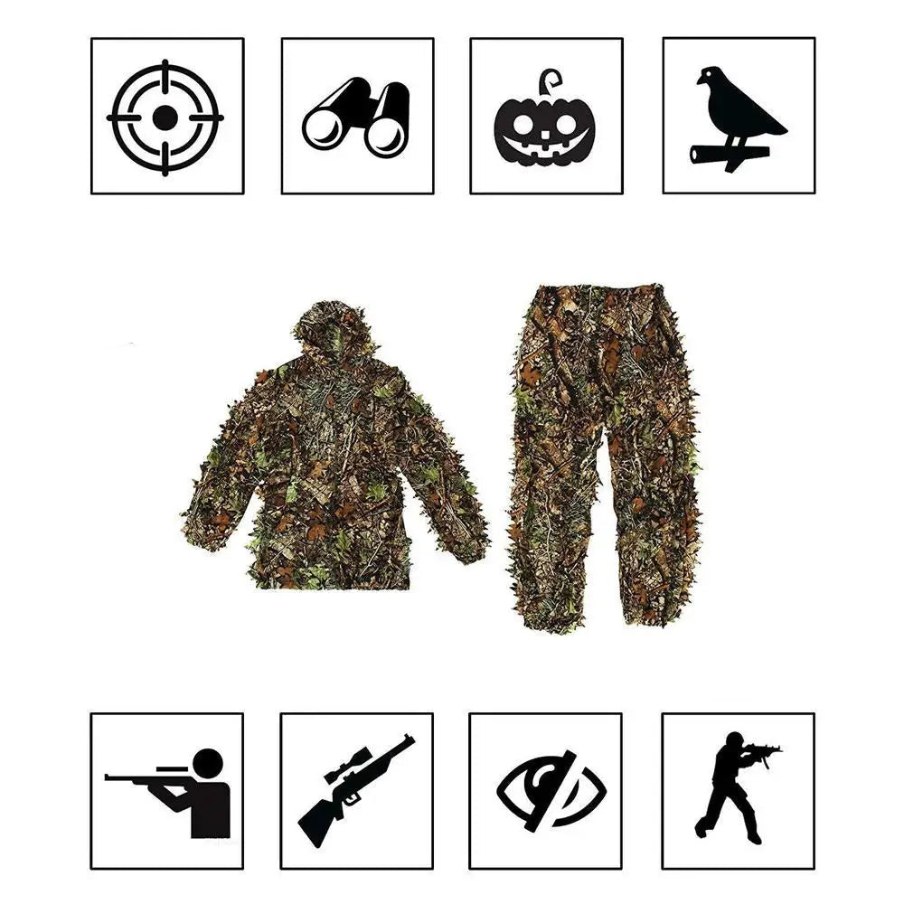 Roupa camuflada unisex para caça