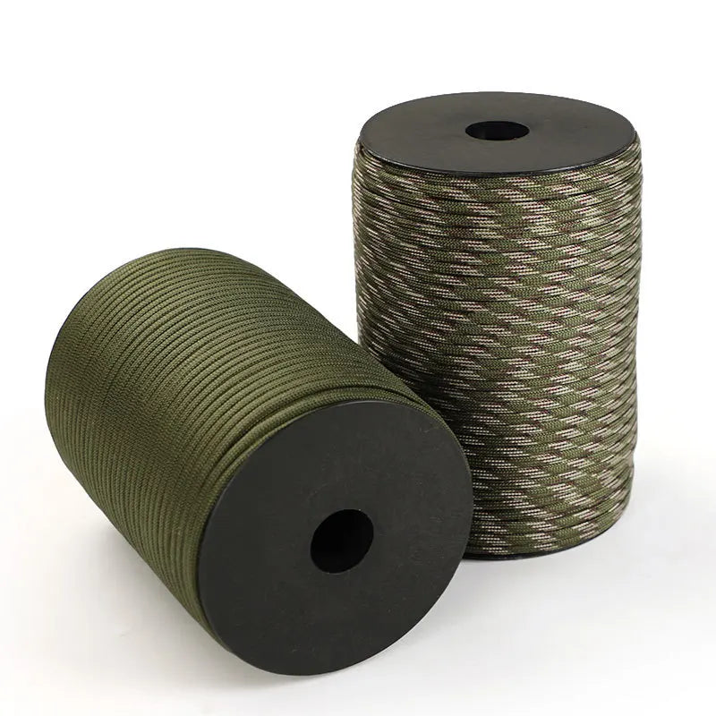 Corda de paraquedas padrão militar com 550 com 9 núcleos com 4 mm para áreas externas