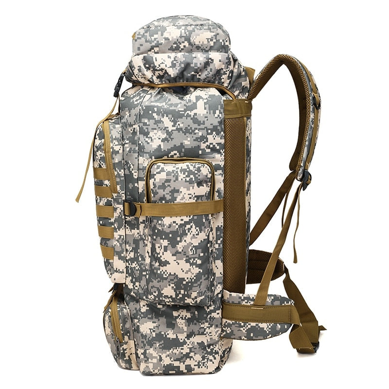 Mochila Camuflada de Grande Capacidade à Prova d'Água com Sistema Molle Rilibegan