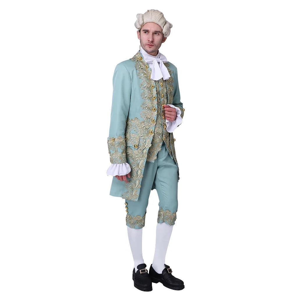 Traje vitoriano do século 18 masculino