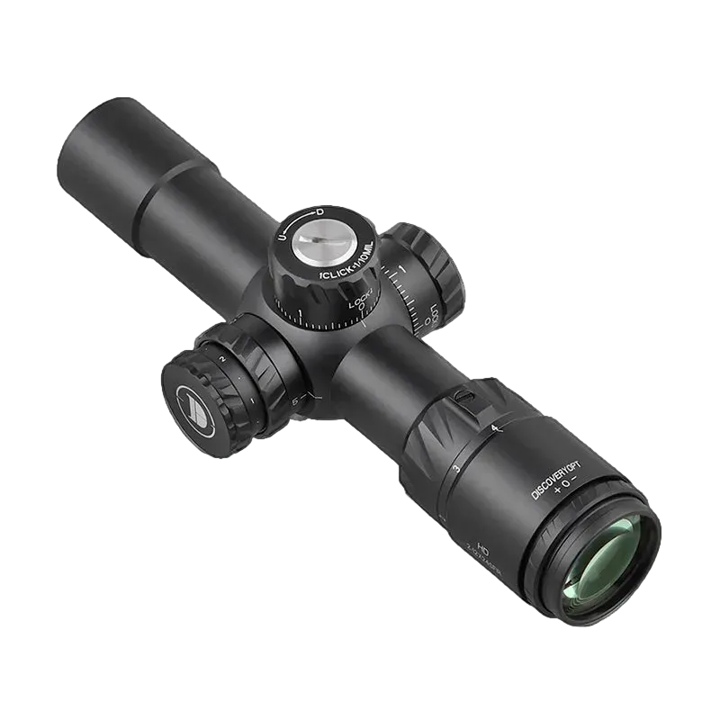 Mira telescópica DiscoveryOpt-HD 2-12x24S curta 30mm de diâmetro