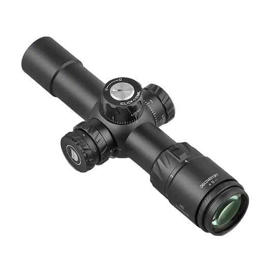 Mira telescópica DiscoveryOpt-HD 2-12x24S curta 30mm de diâmetro