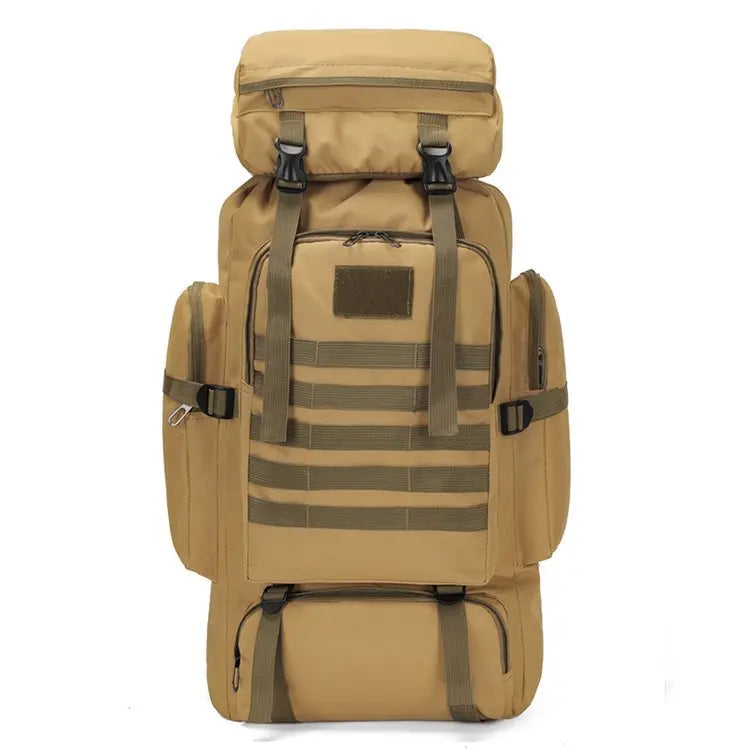 Mochila Oxford de Grande Capacidade 80L Camuflada para Camping Viagens e Montanhismo