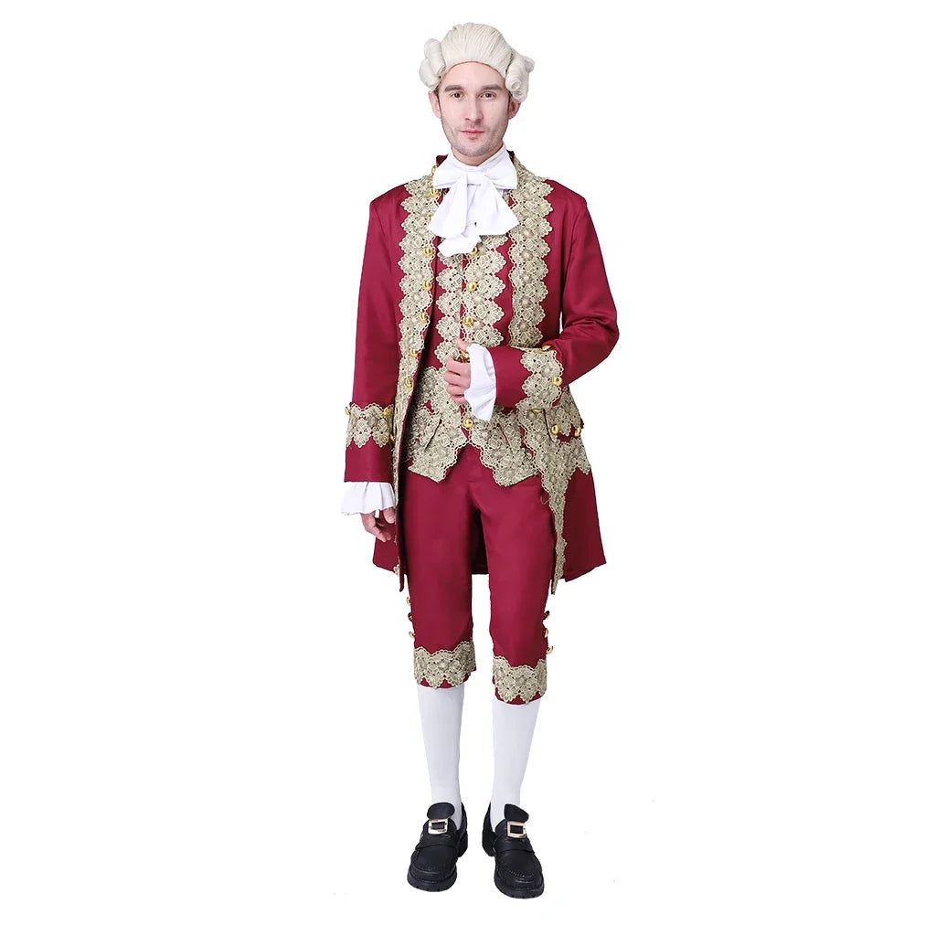 Traje vitoriano do século 18 masculino
