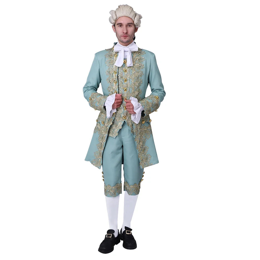 Traje vitoriano do século 18 masculino