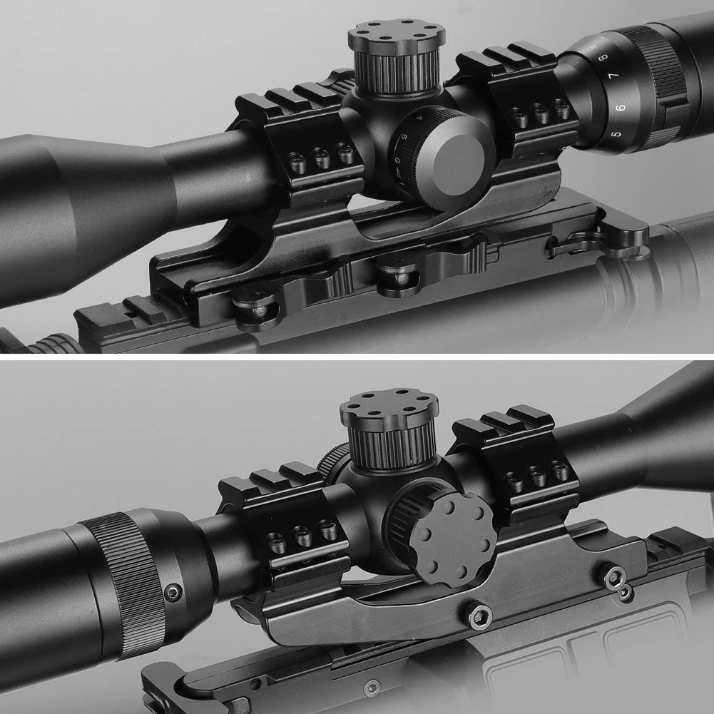 Mount para mira com liberação rápida de 25,4 mm / 30 mm com trilho Picatinny
