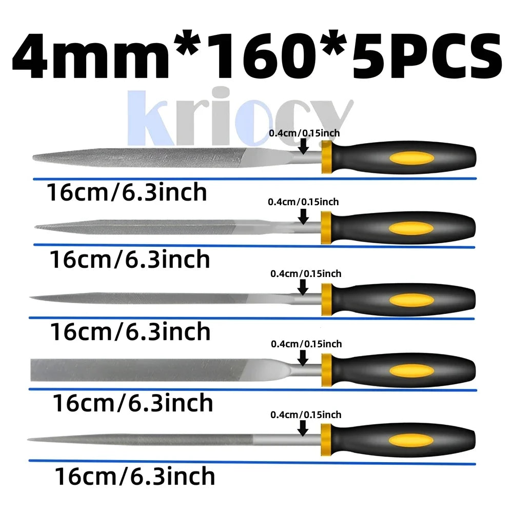 Jogo de limas de liga de aço