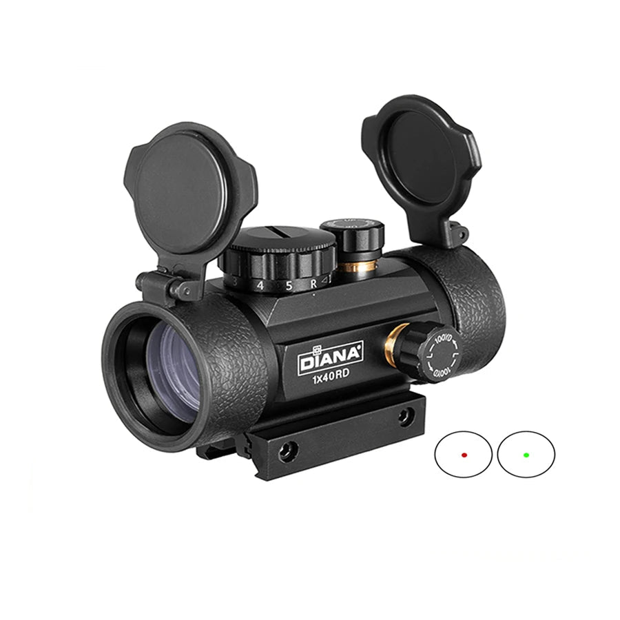 Mira Diana ajustável telescópica e holográfica com red dot
