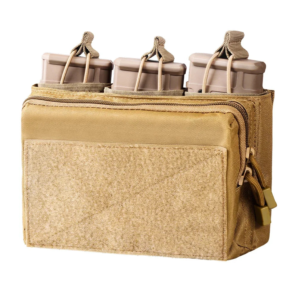 Porta-Carregadores Triplo Tático para 5.56 e 7.62