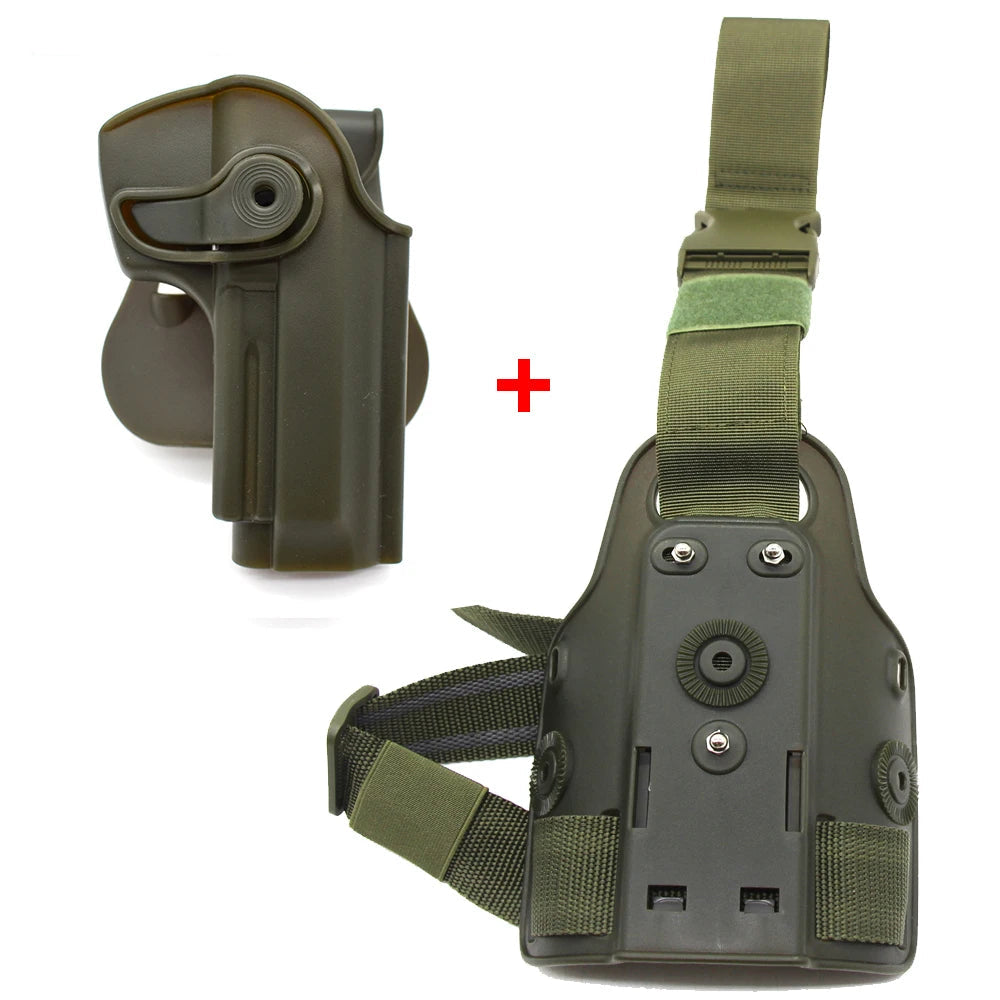 Coldre de Perna IMI para Pistola. Compatível com Glock 17, 19, Beretta M9, 92, 96, Colt 1911, Beretta PX4 Storm