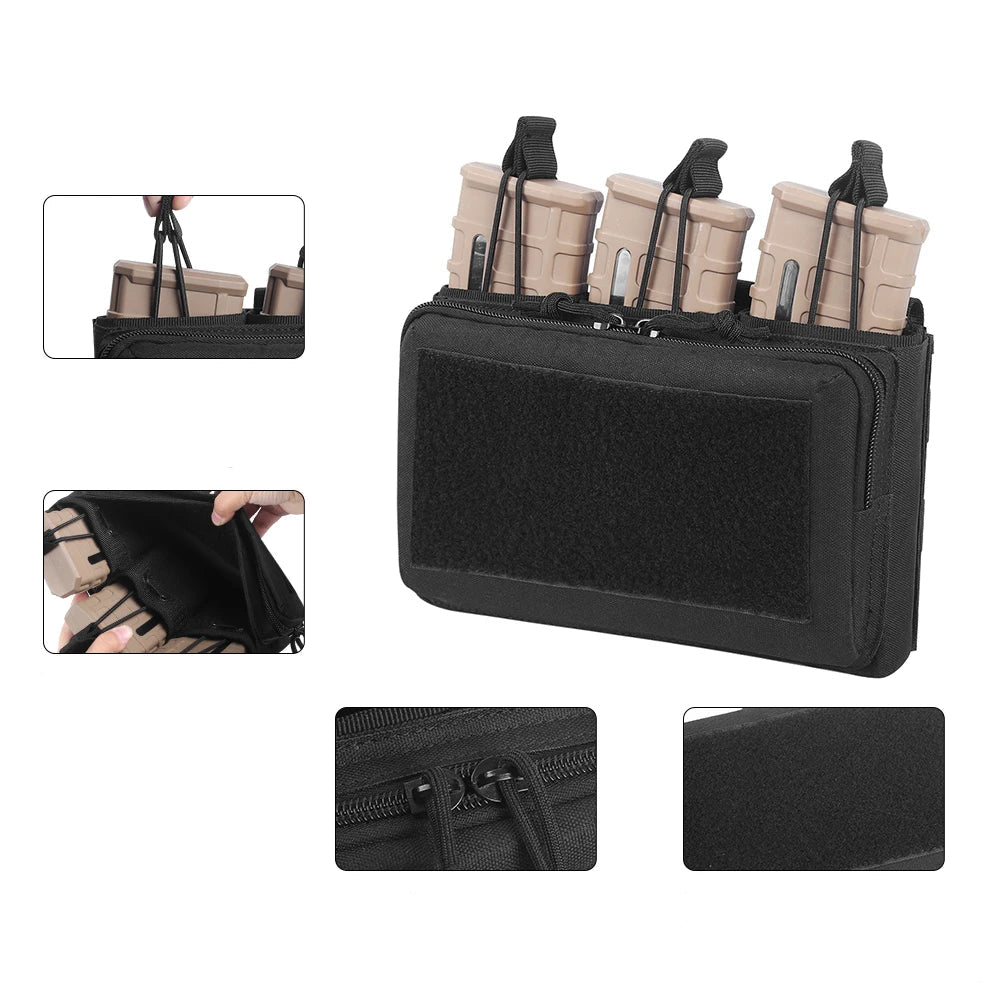 Porta-Carregadores Triplo Tático para 5.56 e 7.62