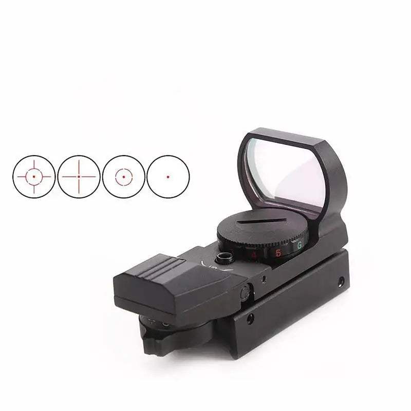 Mira holográfica de metal com quatro pontos variáveis