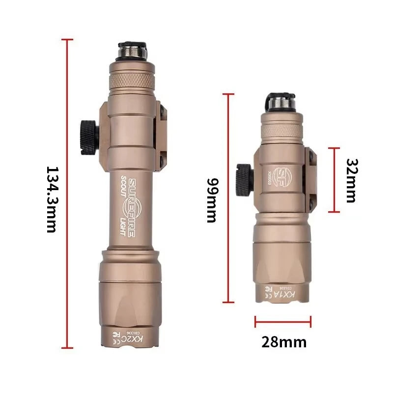 Lanterna tática Surefire SF M600 com interruptor AXON trilho Picatinny 20mm