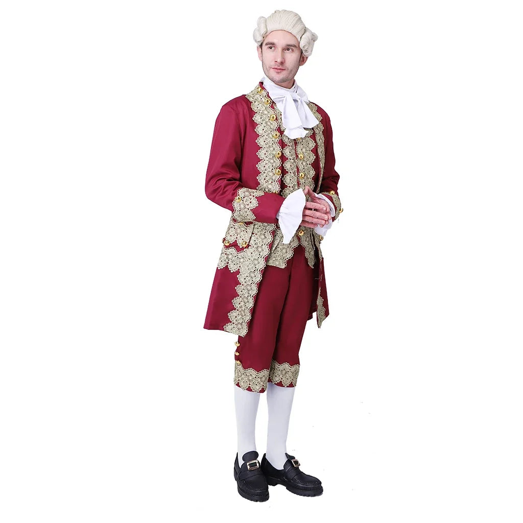 Traje vitoriano do século 18 masculino