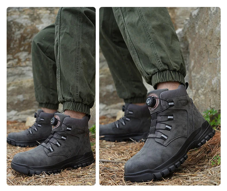 Botas de segurança impermeáveis em aço indestrutível Anti-Smash resistente a cortes