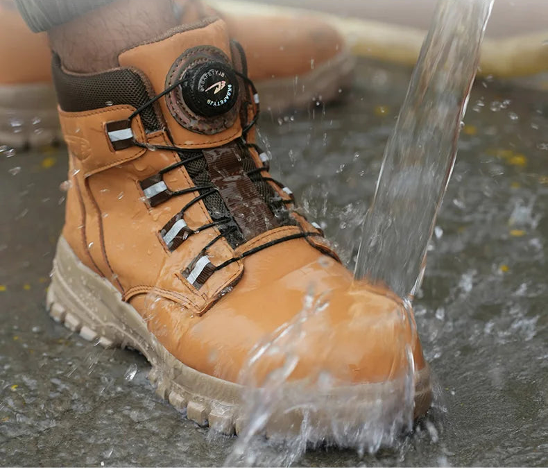 Botas de segurança impermeáveis em aço indestrutível Anti-Smash resistente a cortes
