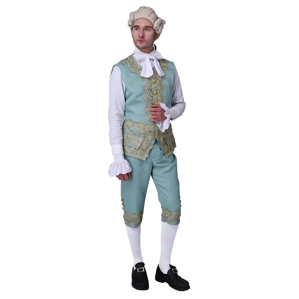 Traje vitoriano do século 18 masculino