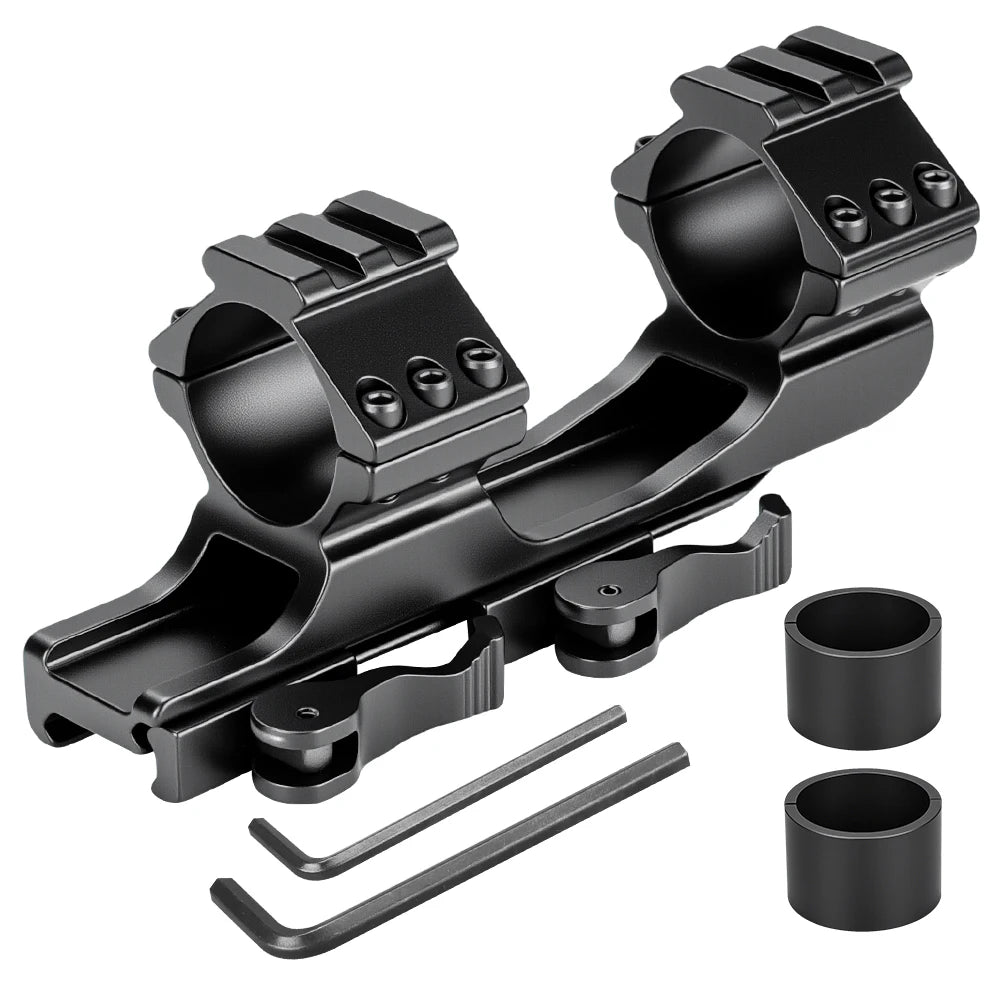 Mount para mira com liberação rápida de 25,4 mm / 30 mm com trilho Picatinny