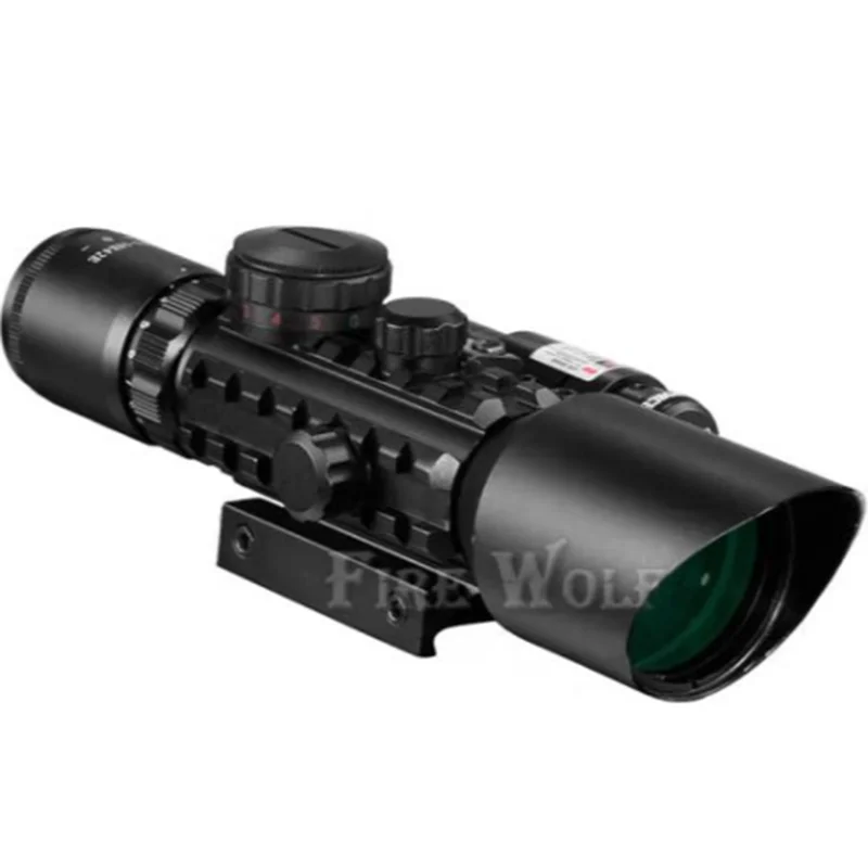 Mira Telescópica M9C 3-10X42 Antissísmica com Laser Infravermelho e Verde Integrado