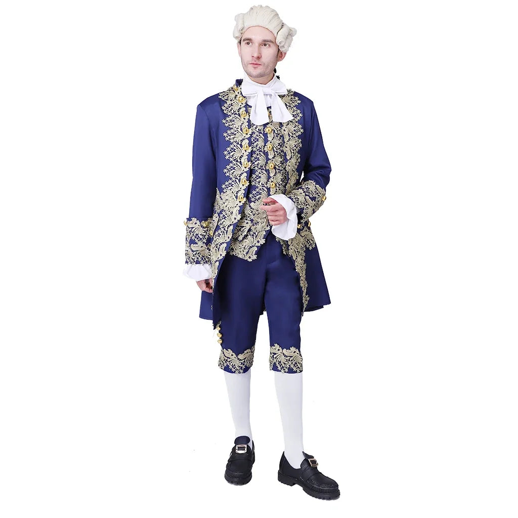 Traje vitoriano do século 18 masculino