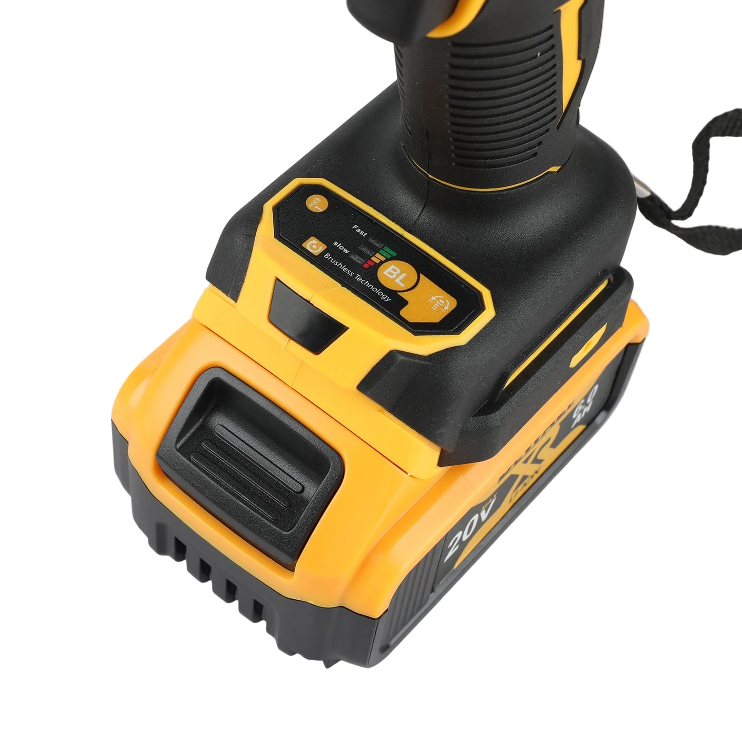 Chave elétrica de impacto DEWALT DCF922 ATOMIC 20V MAX 1/2 pol.  sem fio de velocidade variável com bigorna de pino de retenção