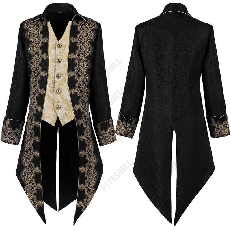 Casaco Vitoriano vintage em veludo masculino