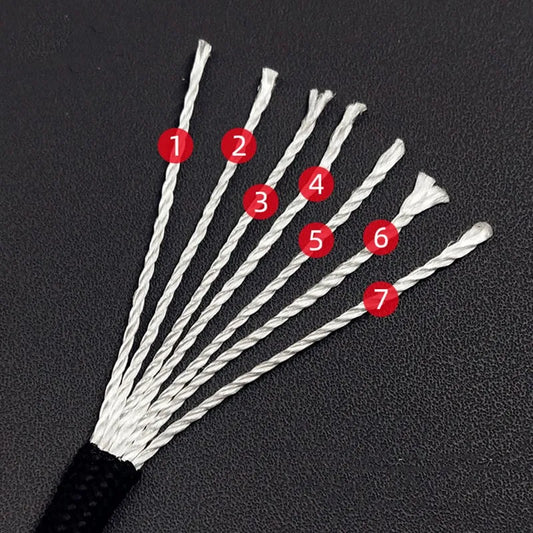 Paracord  cabo de paraquedas militar de 7 fios com 4mm e resistência de 550 libras