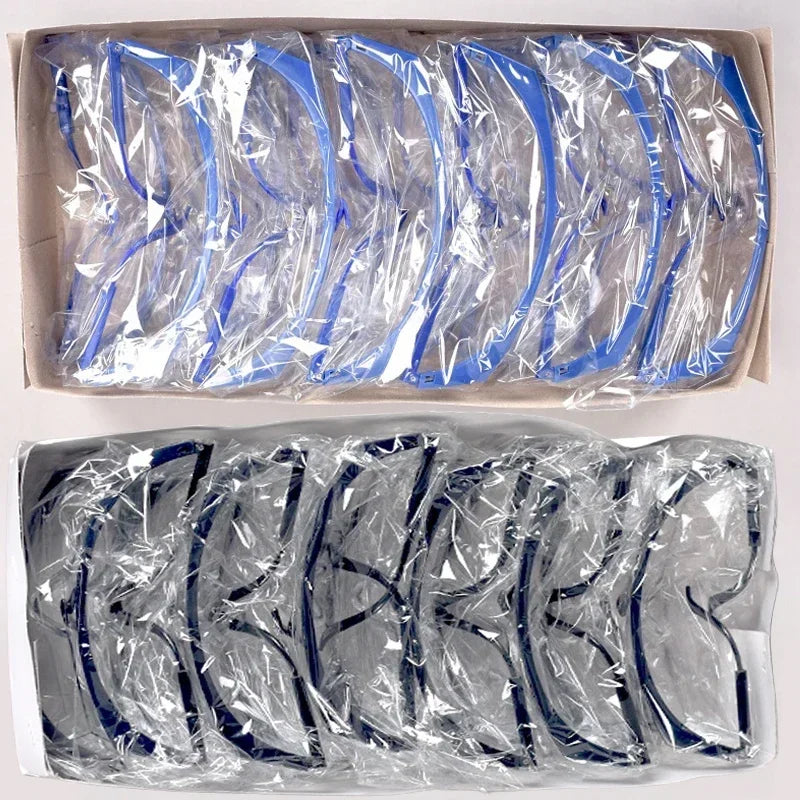 Óculos de proteção ocular antirrespingo para segurança, à prova de vento, poeira e água