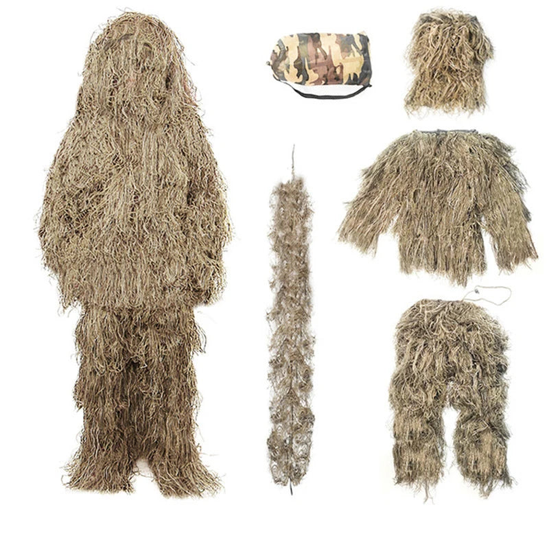 Terno de caçador camuflado com 5 peças