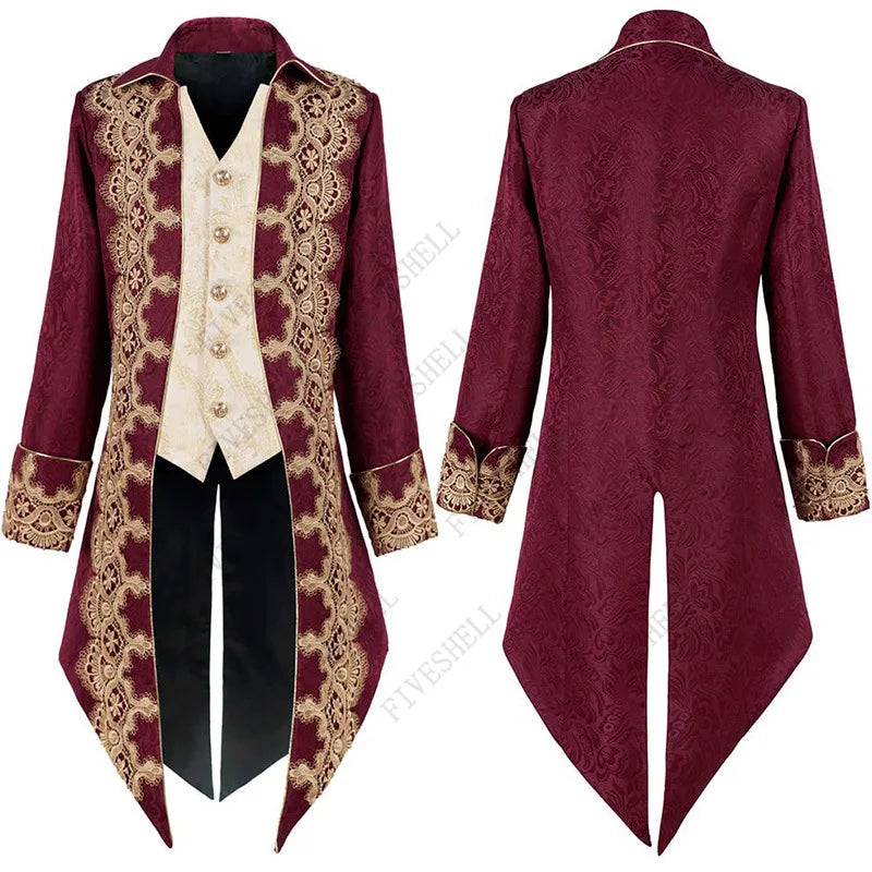 Casaco Vitoriano vintage em veludo masculino