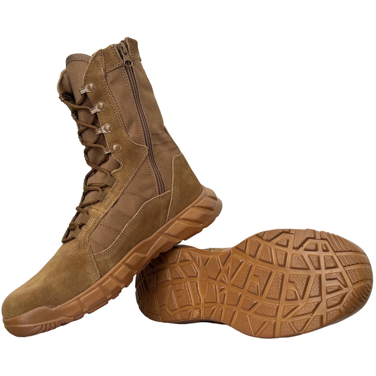Botas táticas tipo coturno masculinas leves de couro botas de combate anti-colisão para treinamento