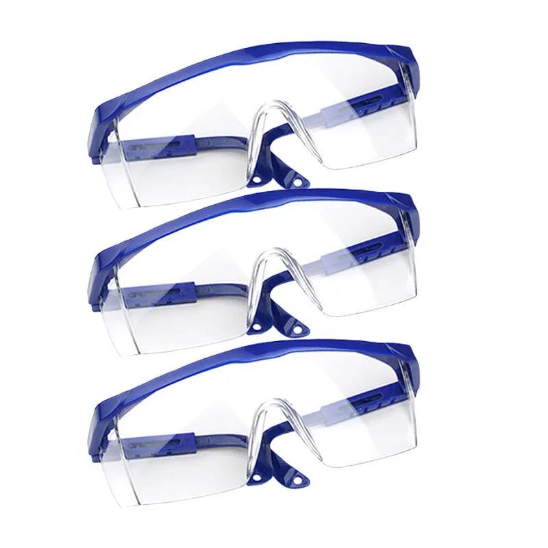 Óculos de proteção ocular antirrespingo para segurança, à prova de vento, poeira e água
