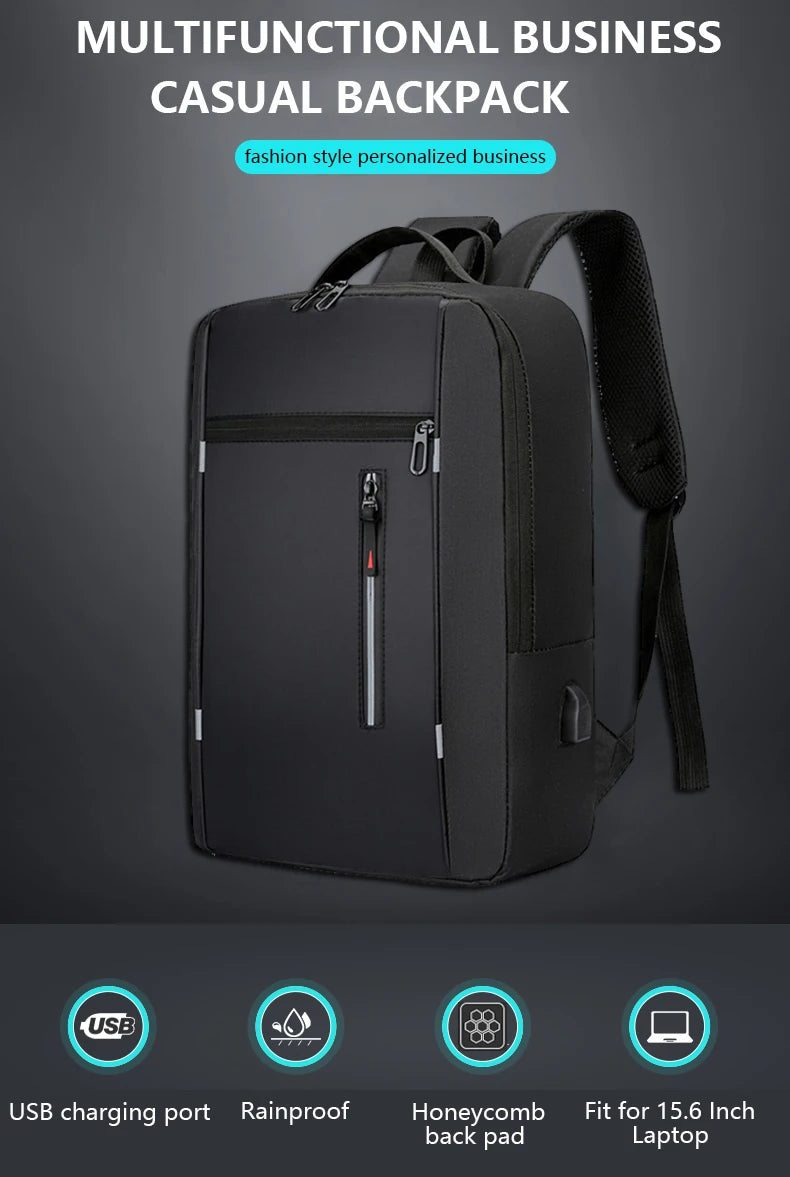 Mochila impermeável para laptop de 15,6"