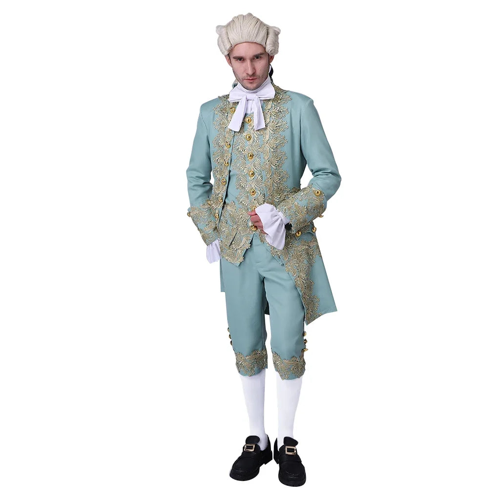 Traje vitoriano do século 18 masculino