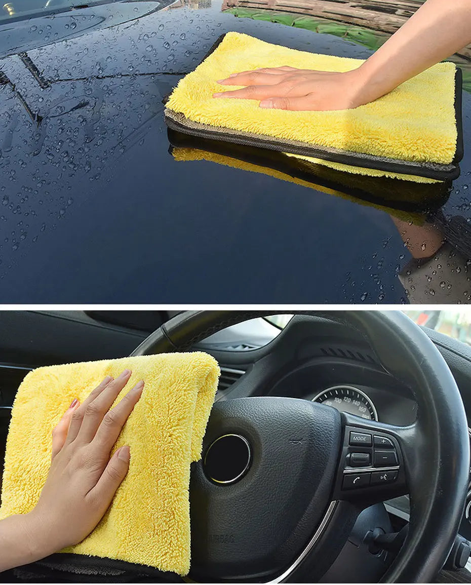 Toalha microfibra dupla face de alta absorção de água