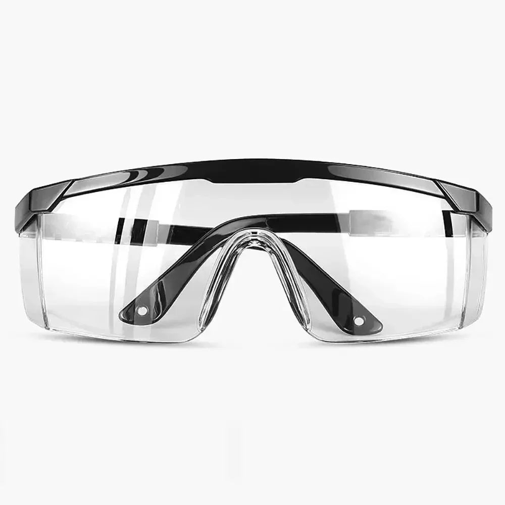 Óculos de proteção ocular antirrespingo para segurança, à prova de vento, poeira e água