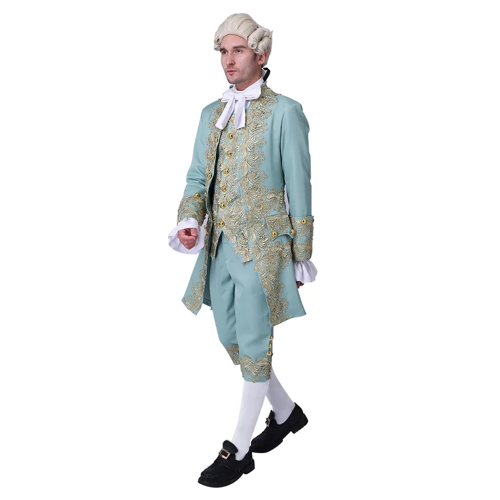 Traje vitoriano do século 18 masculino