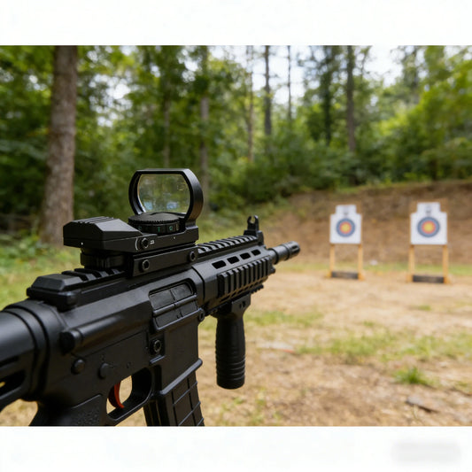 Mira Tática Red & Green Dot antireflexo – Alta Precisão e Visada Rápida para trilho 20mm