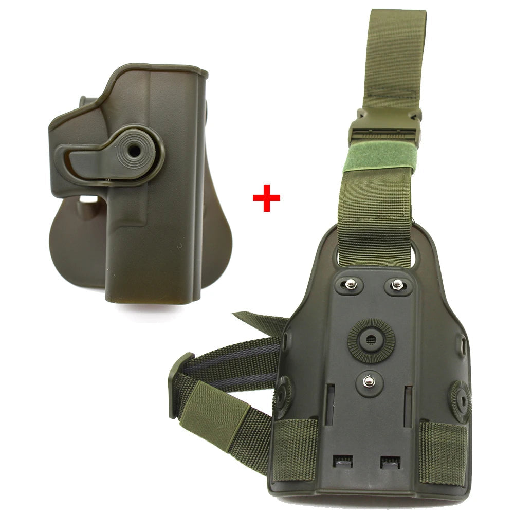 Coldre de Perna IMI para Pistola. Compatível com Glock 17, 19, Beretta M9, 92, 96, Colt 1911, Beretta PX4 Storm