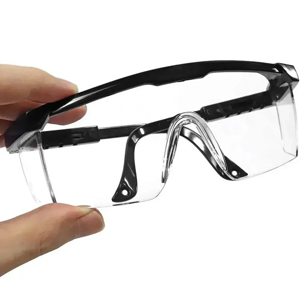 Óculos de proteção ocular antirrespingo para segurança, à prova de vento, poeira e água