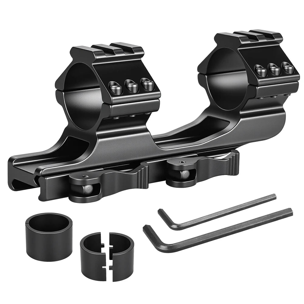Mount para mira com liberação rápida de 25,4 mm / 30 mm com trilho Picatinny