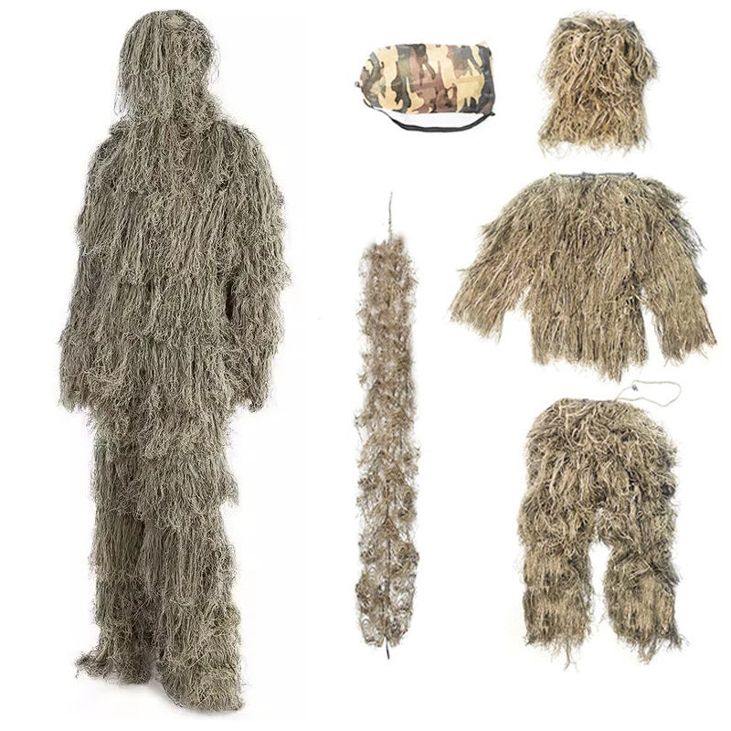 Terno de caçador camuflado com 5 peças
