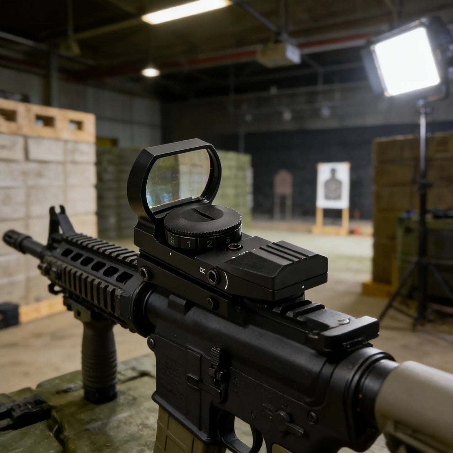 Mira Tática Red & Green Dot antireflexo – Alta Precisão e Visada Rápida para trilho 20mm